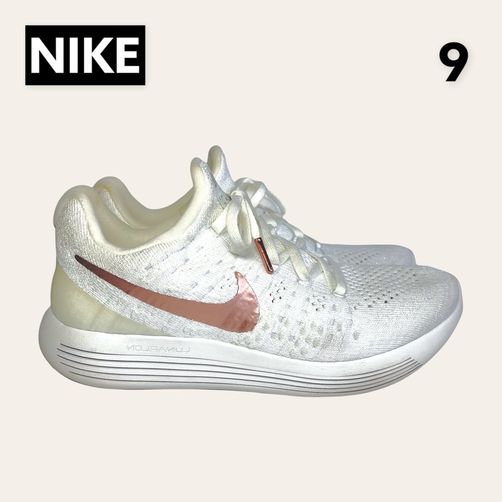 Nike Lunarepic Flyknit Low 2 - White/Rose Gold